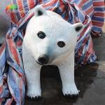 Sunproof Outdoor Fiberglass Animals Polar Bear