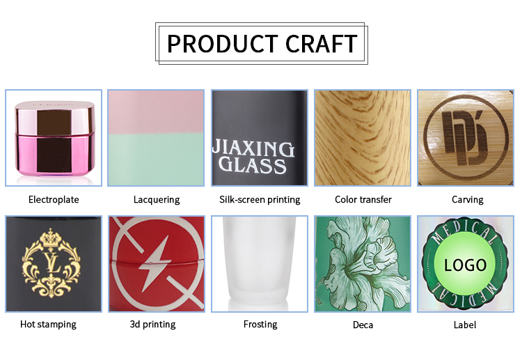 Skincare Acrylic Frosted Jar 15g Cosmetic Silver Cover Cream Jar / Bottle Packaging