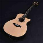 Full solid wood Customized solid spruce top acoustic guitar solid rosewood back