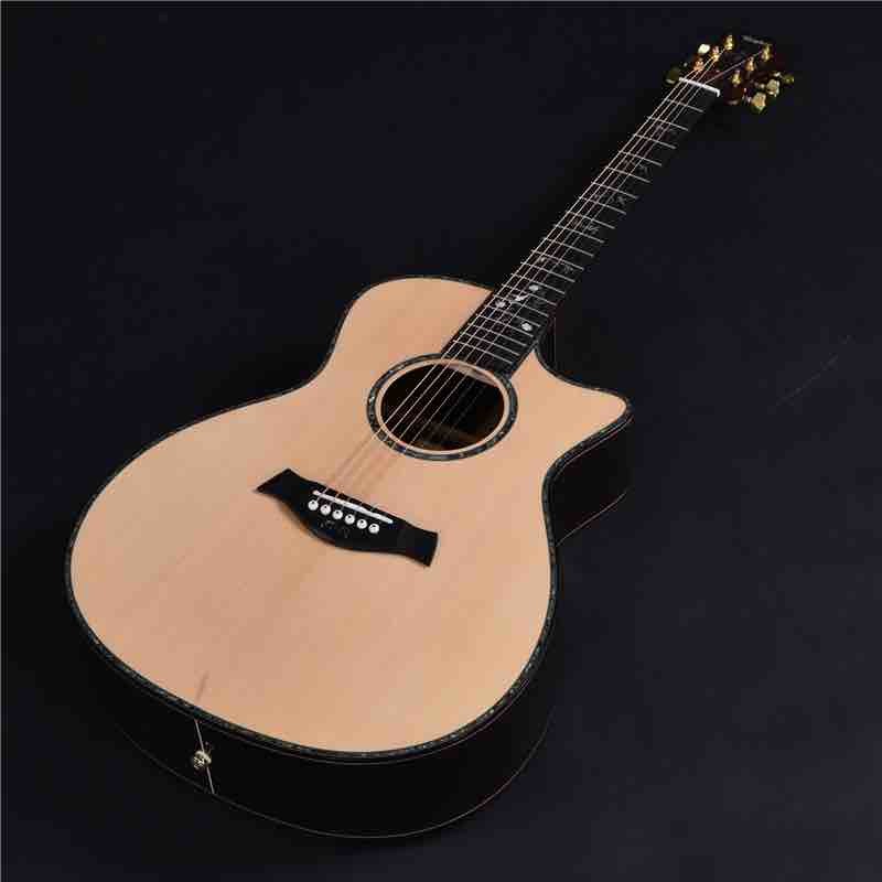 Full solid wood Customized solid spruce top acoustic guitar solid rosewood back and side 916 guitar