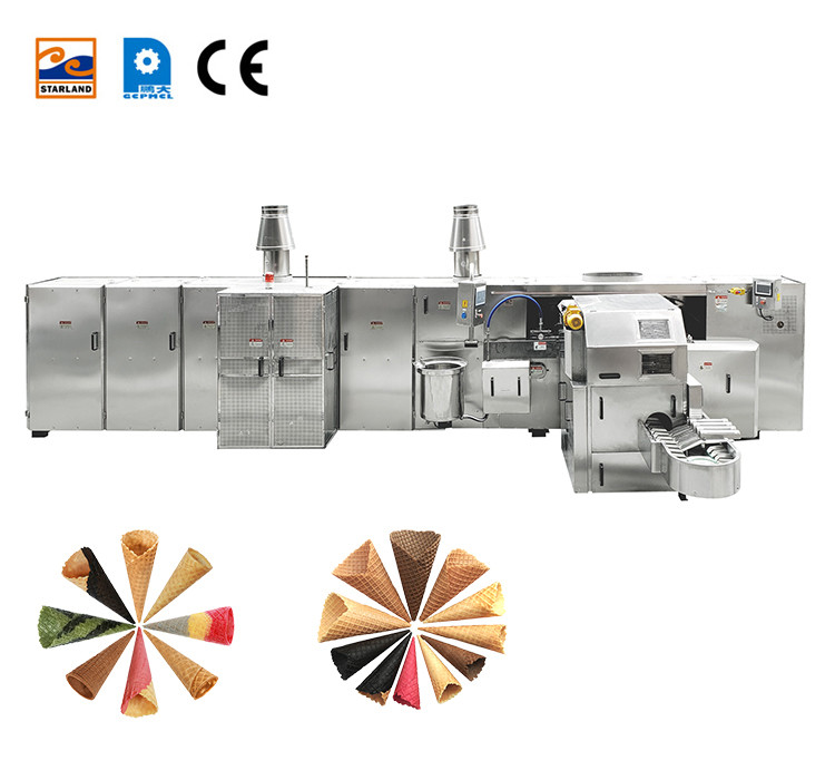 Automatic Ice Cream Cone Production Line Rolled Sugar Cone Machine