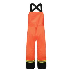 Quality EN343 Rain Proof Workwear Unisex Orange Hi Vis Bib And Brace wholesale
