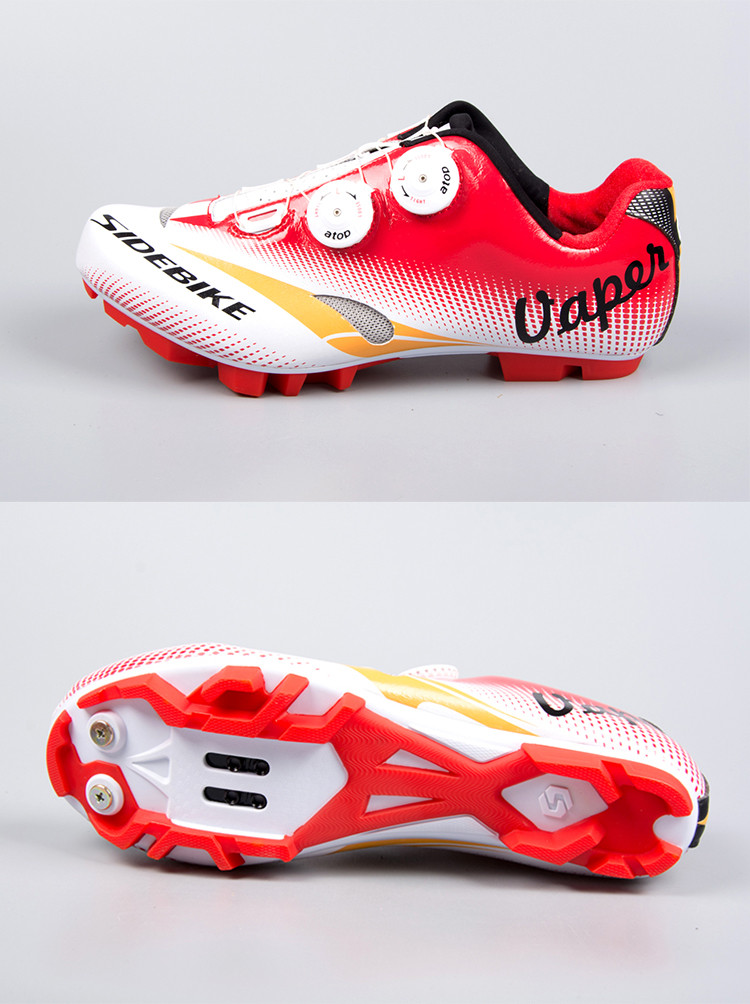 Colored Ventilation Waterproof MTB Cycling Shoes Excellent Slip Resistance