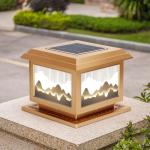 Moisture Proof Solar Pillar Light 12W Solar Outdoor Column Lights For villa