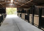 Powder Coated European Horse Stalls Low Rise Version Smooth Steel Edge