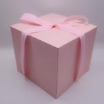 Magic Cube Heart Shaped Flower Box , Preserved Roses In Heart Box