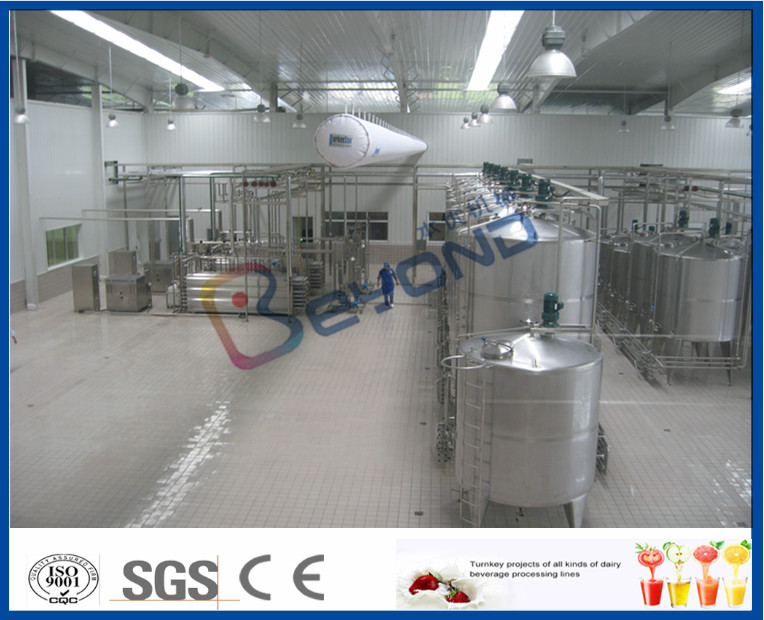 Yogurt \ Ghee \ Ice Cream Production Line Industrial Yogurt Making Machine With Cream Separator