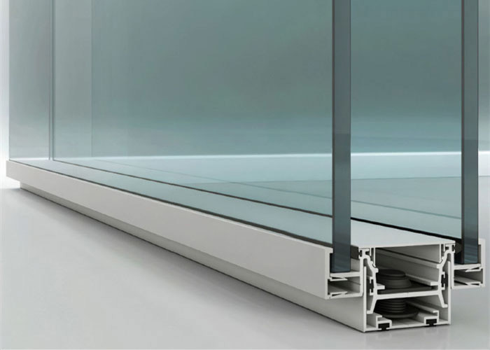 Glazed Partition Wall With European Design Double Glass Soundproof Wall Frameless Full View