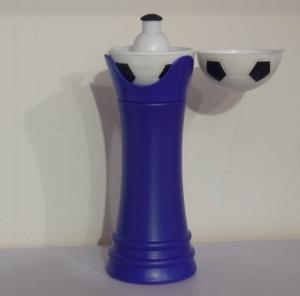 Quality soccer style water bottles with push-pull lid wholesale