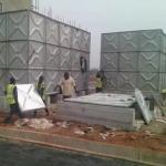 Structure Hdg Pressed Steel Tank Modular Sectional Elevated Steel Tower Water
