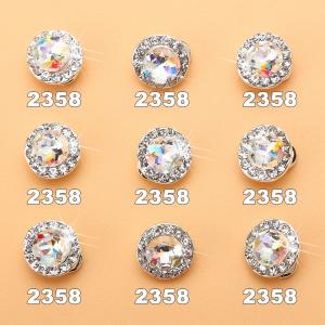 Quality Hot NEW Wholesale Alloy Jewelry 3D Nail Art Jewelry Nail rhinestones Sticker Supplier Number ML2358 wholesale