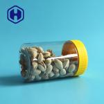 Kitchen Round 475ml Plastic PET Jar With Lid Yellow Red Brown Colour