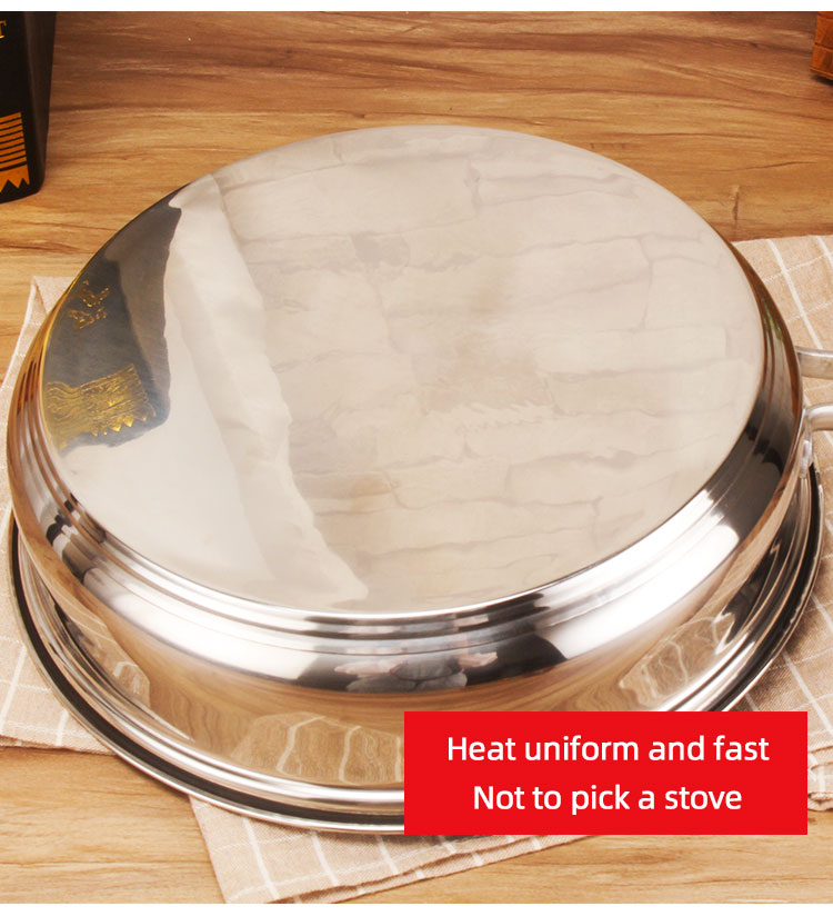 Custom Pots And Pans Pots Set Kitchen 12pcs Cooking Pots 3 Layer Bottom Ollas Stainless Steel Cookware Set