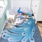 Peacock Pattern Household Bedroom Living Room Floor Carpet Special Style