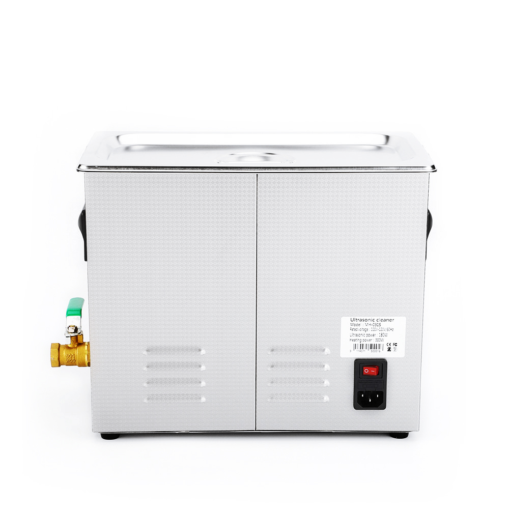 Powerful Ultrasonic Parts Washer Digital Heated Timer Tank Capacity 10L