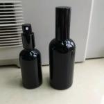150mm Height 50g Frosted Amber Cosmetic Glass Jars With Lids