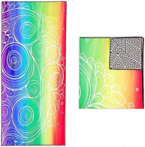 Quality Microfiber Double Sided Sand Free Beach Towel Bulk Custom wholesale