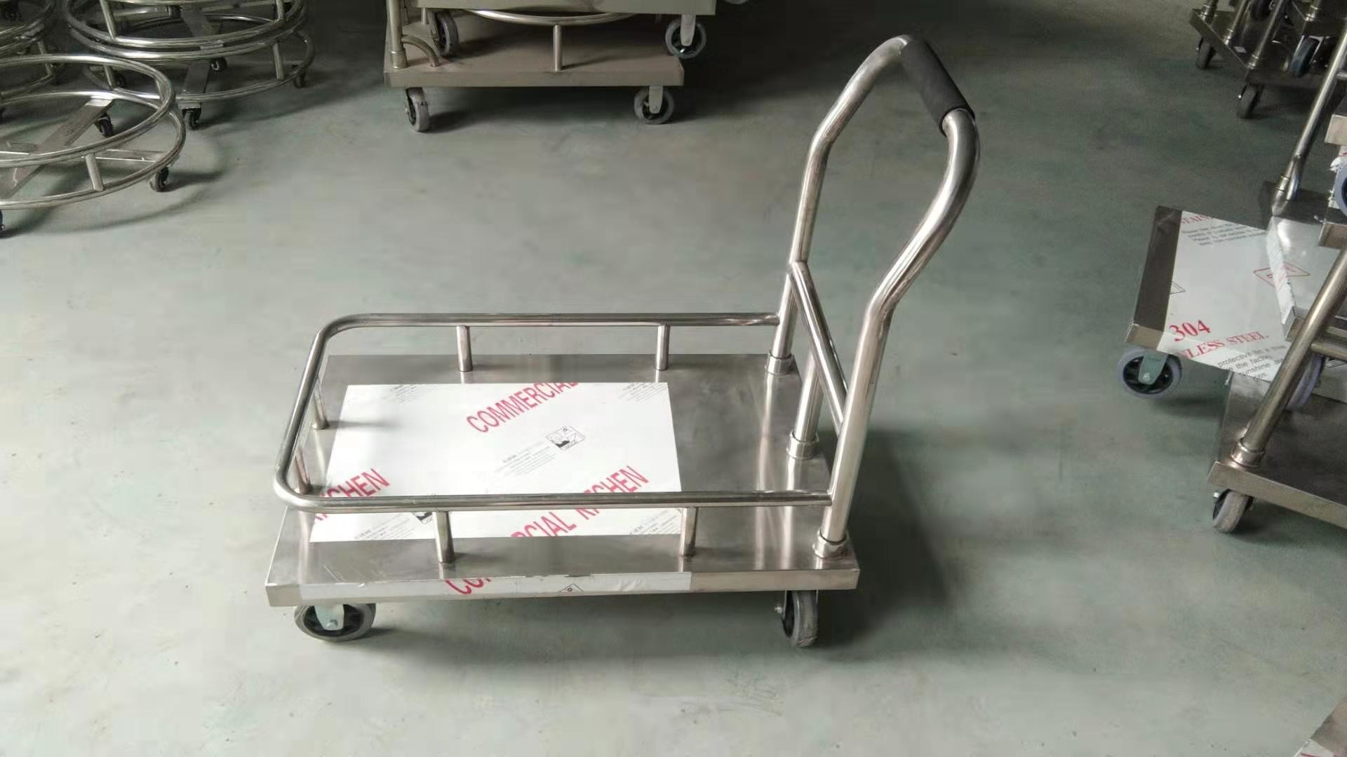 stainless steel flat trolley folded specification will be check the products details