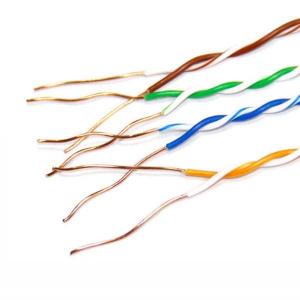 Quality UTP BC CCA Line Standard Ethernet Cat5e Lan Cable Indoor 24AWG Shielded wholesale