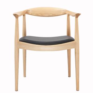 Quality Natural Wood Officeworks Hans Wegner Kennedy Chair Leather Seat wholesale