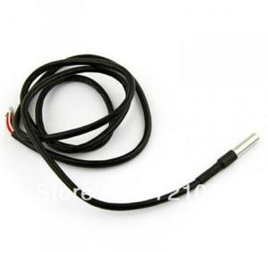 China Waterproof DS18B20 Digital Temperature Sensor Probe 100cm Wire Cable on sale