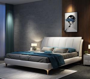 Quality Luxury Hotel Bedroom Furniture Platform Wood Frame Bed With Storage wholesale