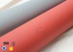 Thermal insulation blankets 800℃ 0.8MM Red Silicone Coated High Silica Fabric