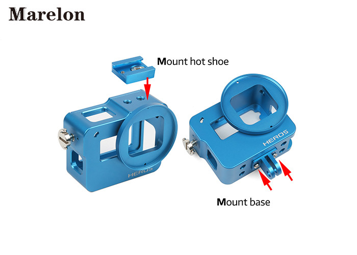 Gopro Housing Case / Sports Camera Accessories Prevent Camera Overheating Crash