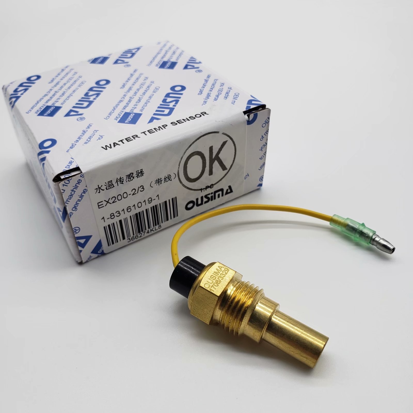 OUSIMSA 1-83161019-1 Water Temperature Sensor 1831610191 For EX200-2 EX200-3 Hitachi Parts
