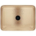 Light Tea Toilet Hand Wash Basin Crystal Vessel Rectangular Bathroom Sink