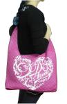 Square veins quilted non woven promotional Eco - friendly reusable carry bag