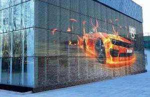 Quality Outdoor Transparent 1R1G1B P31.25 LED Mesh Screen wholesale