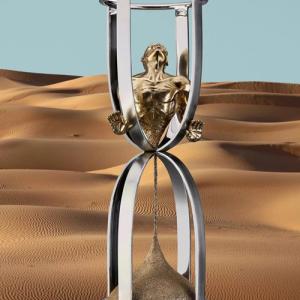 Quality Modern Decor Metal Creative Hourglass Man Stainless Steel Sculptures wholesale