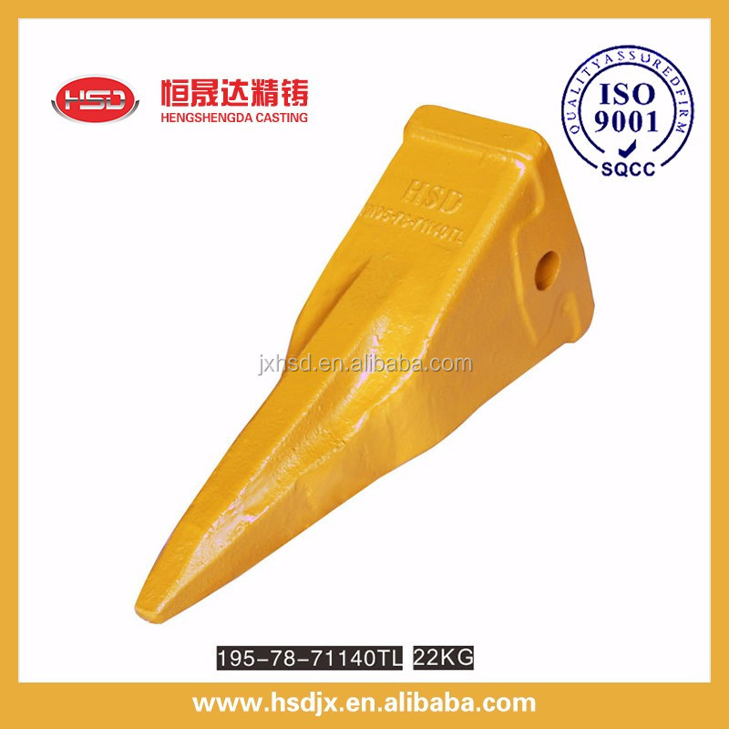 195-78-71340TL Excavator Bucket Teeth Point Long Ripper Tip