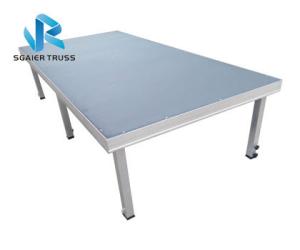 Quality Heavy Duty Portable Outdoor Stage , Waterproof 6 Legs Movable Stage Platform wholesale