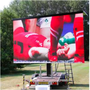 Quality Outdoor Mobile Advertising Display , 500x1000mm Backstage Led Rental Screen wholesale