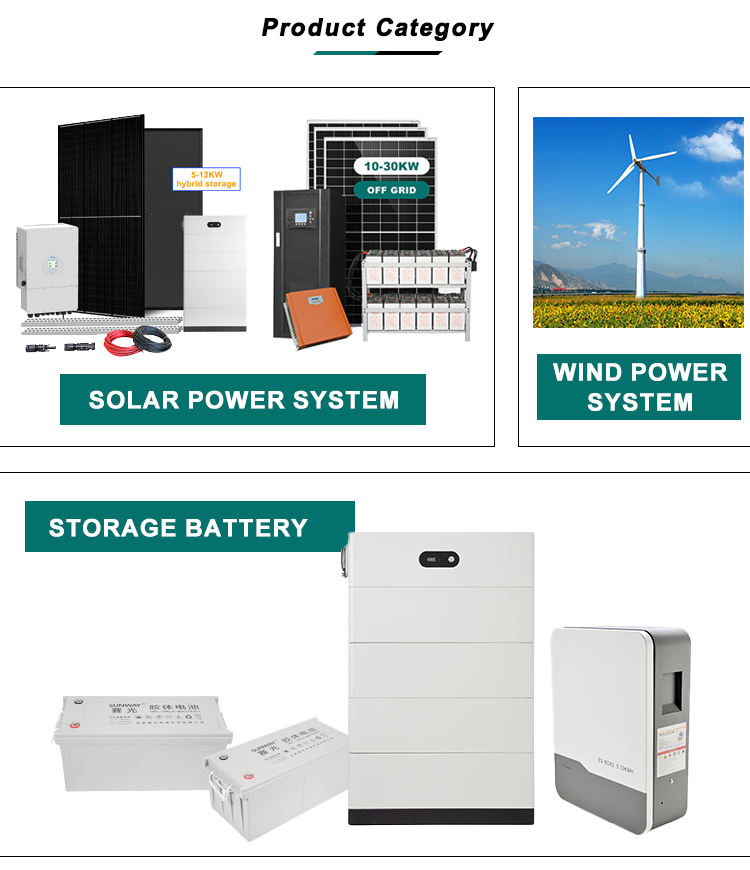 Roof Mounting Lead-Acid Battery 5kw 8kw 10kw Solar Energy System for Home in Hybrid Mode
