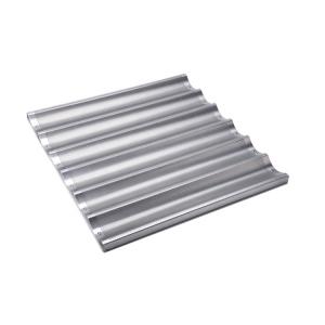 Quality 6 slotted aluminum french bread baking pan baguette baking tray wholesale