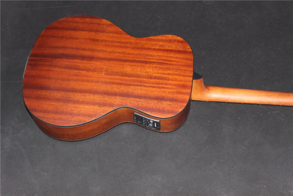 OO-GR Customize your logo New custom solid wood OO style matt finishing acoustic guitar
