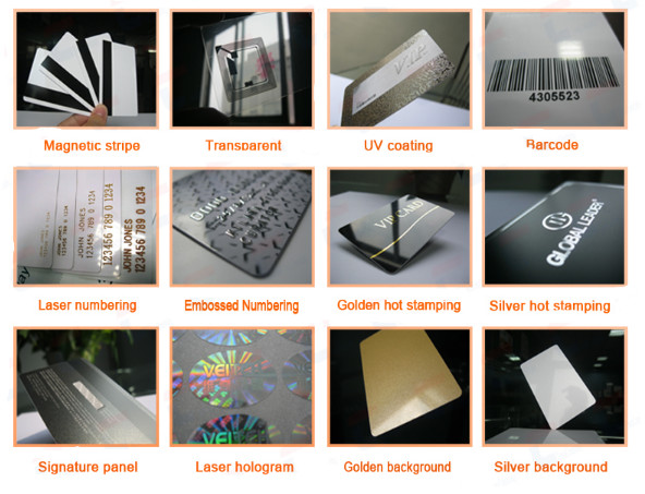 Contact Loyalty Custom Plastic Membership Cards With RFID Plus® X 4K 7 Bytes