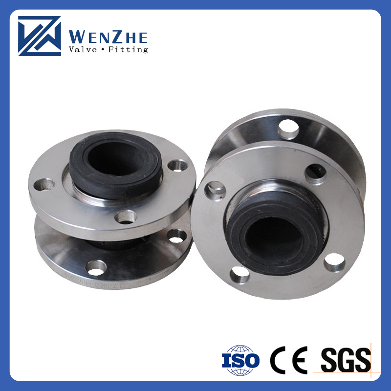 Stainless Steel Flange Connection Flexible Rubber Expansion Joint with SILVER Coating
