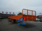 Custom's Requirement Tri-axles Flatbed Sidewall Semi Truck Trailer for Cargo