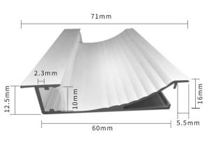 Quality Electrophoresis Aluminum LED Profiles Aluminium Skirting Board 80mm wholesale
