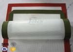 Square / Round Fiber Glass Non Stick Silicone Baking Mat Plain Woven