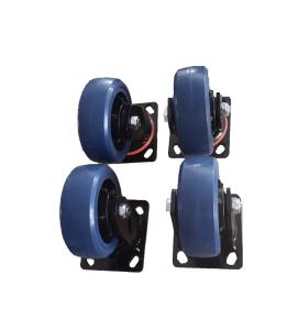 Quality 5 Inch Shopping Heavy Duty Trolley Castors High Wear Resistance ROSH wholesale