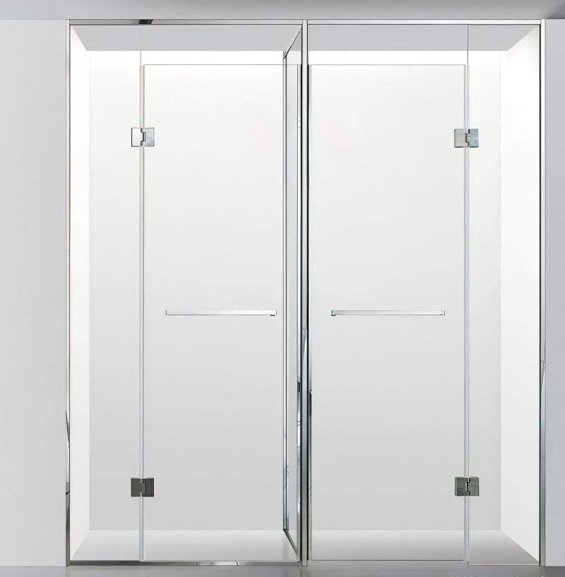 SUS304 Rust Prevention Glass Shower Hinge Thermal Insulation Frameless Glass Hinges