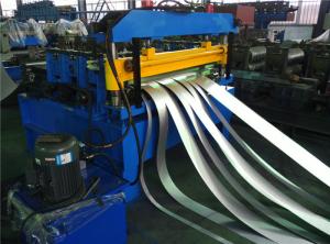 Quality Hydraulic Decoiler Coil Slitting Machine For Color Steel 2 Rubber Stations wholesale
