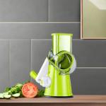 Plastic Tabletop Kitchen Rotary Drum Grater for Vegetable Food Potato Cheese