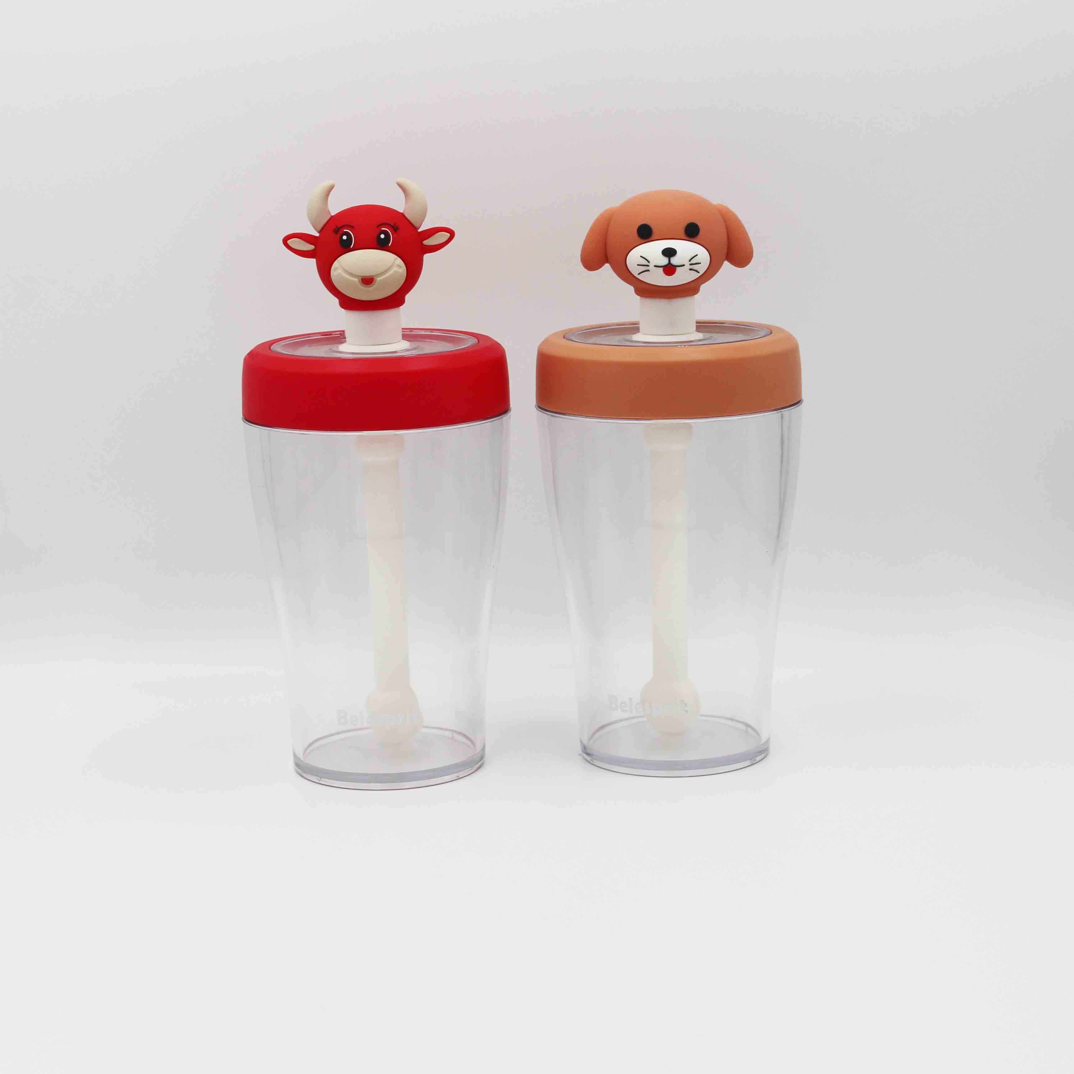 Straw type Tritan Personalized Water Bottles For Kids BPA Free