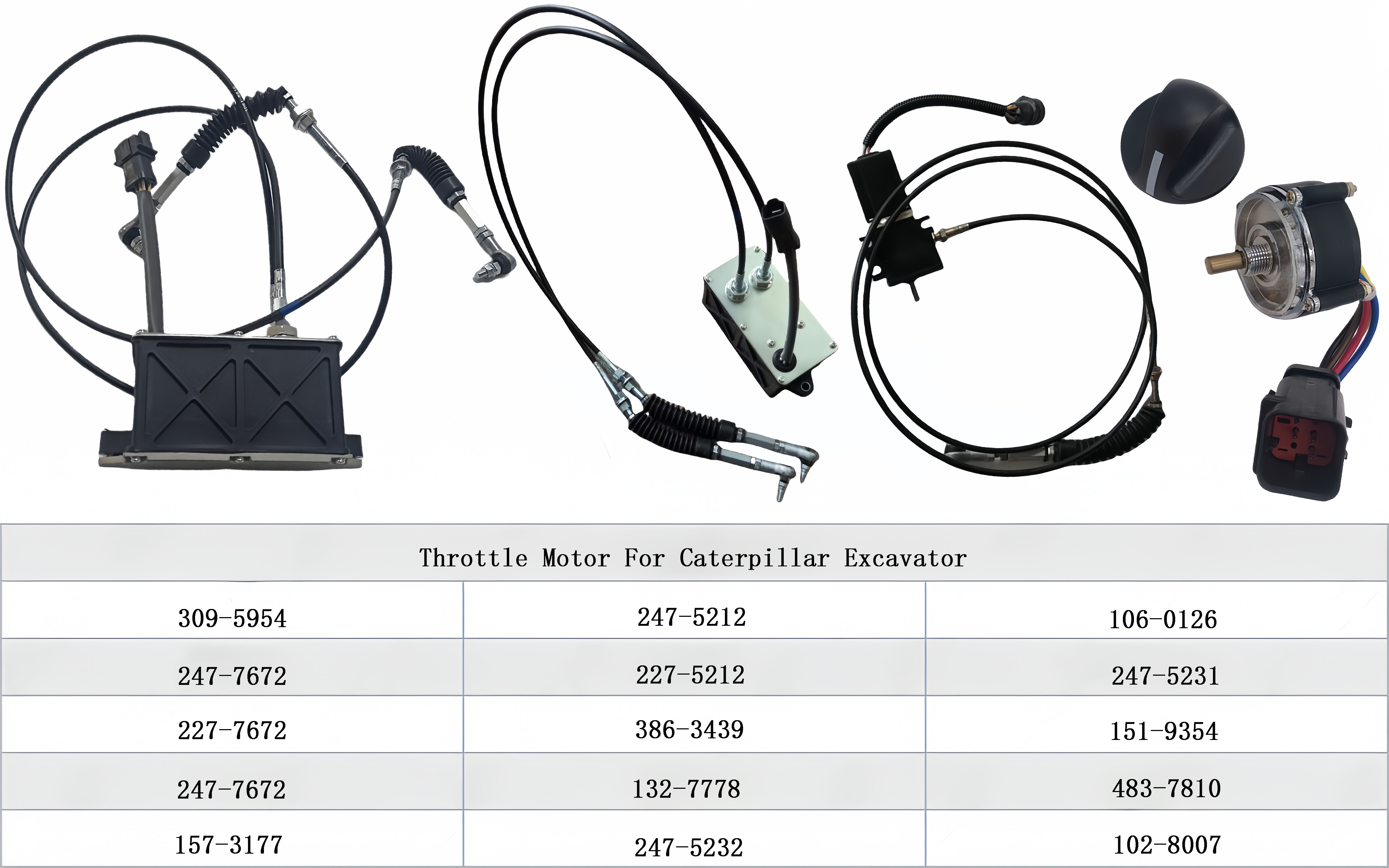7Y-5461 7Y5461 Excavator Spare Parts Throttle Motor For CAT Excavator E325 E325L Throttle Motor